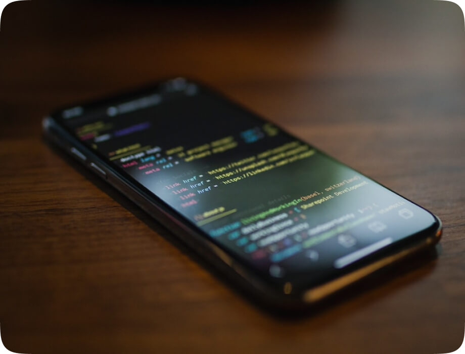 Image of technologies and code